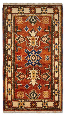 Tapis oriental - 125 x 63 cm - orange