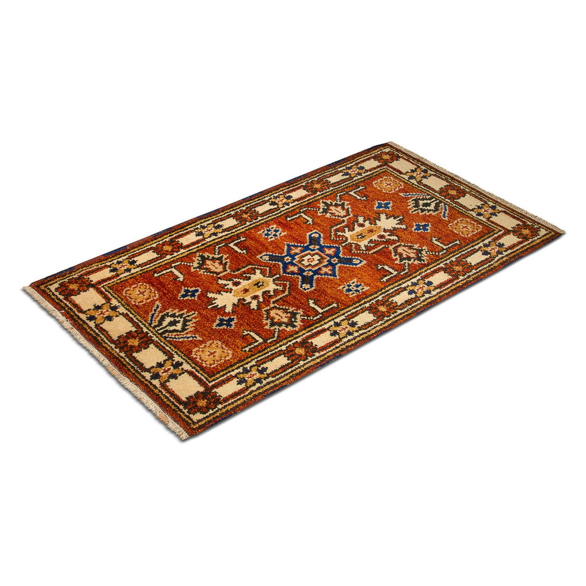 Tapis oriental - 125 x 63 cm - orange