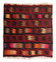 Kilim ancien Tapis 90x85cm
