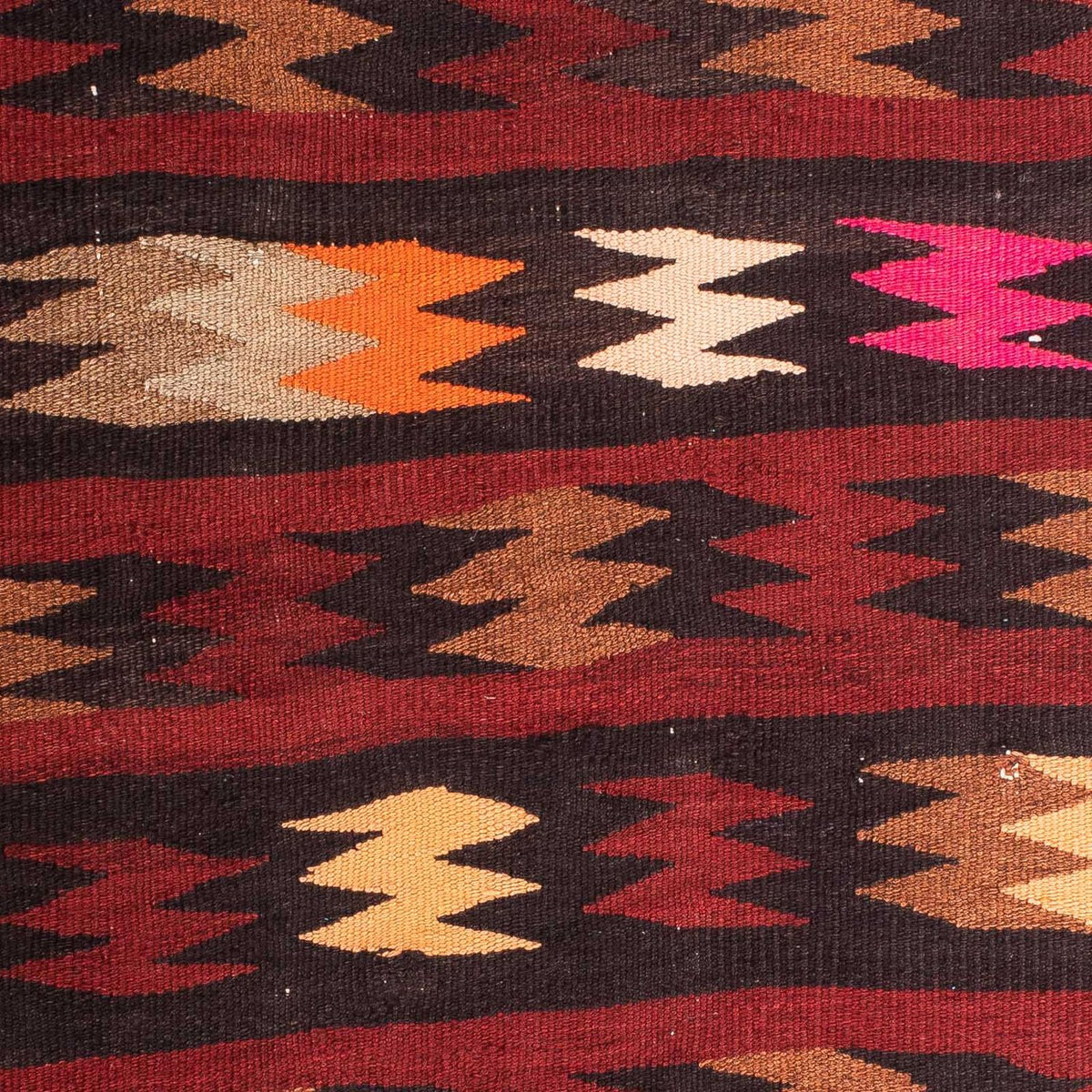 Tapis Kelim - Vieux - 110 x 90 cm - multicolore