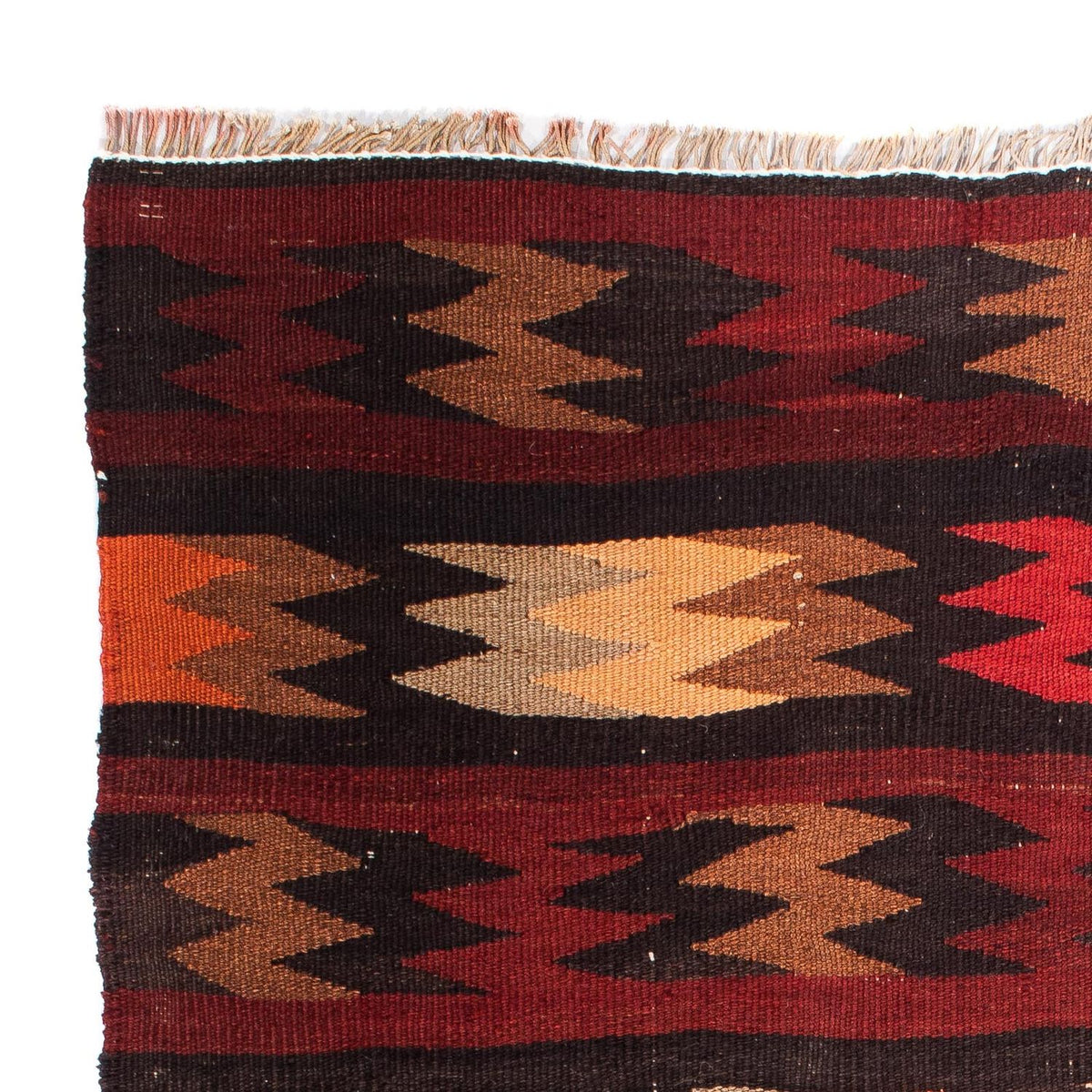 Tapis Kelim - Vieux - 110 x 90 cm - multicolore