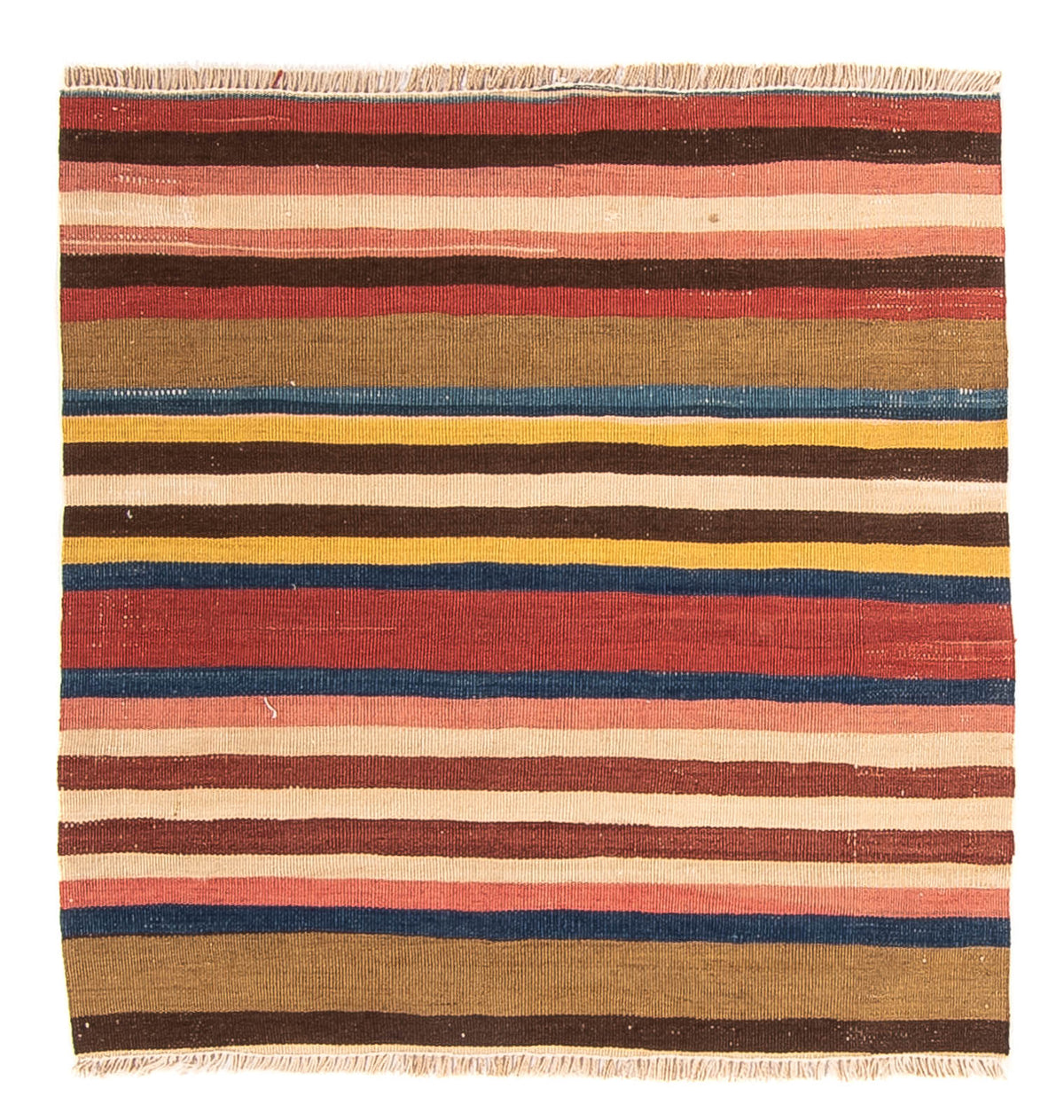 Tapis Kelim - Vieux carré  - 85 x 80 cm - multicolore