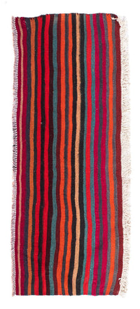 Tapis de couloir Tapis Kelim - Vieux - 115 x 47 cm - multicolore
