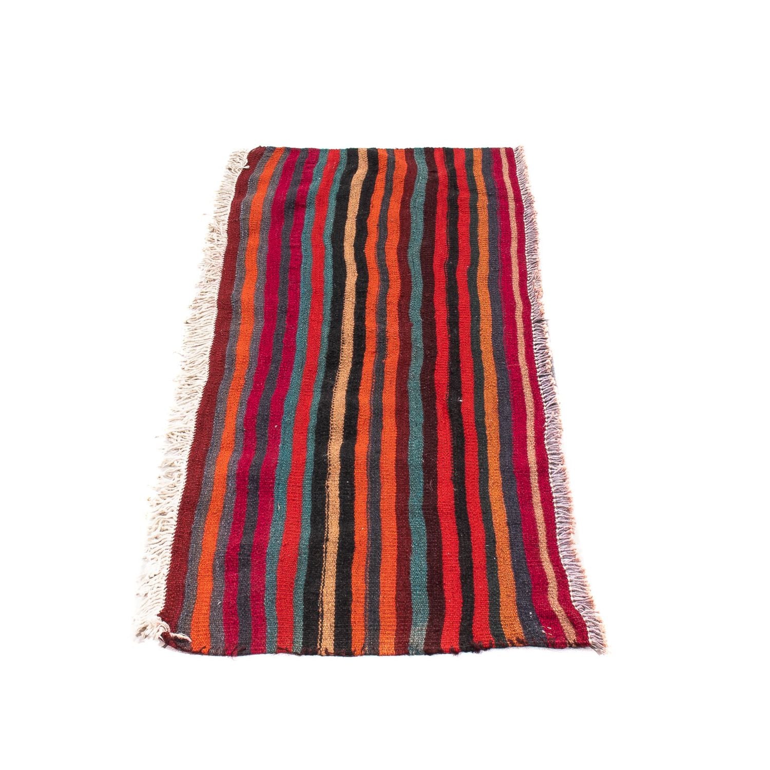 Tapis de couloir Tapis Kelim - Vieux - 115 x 47 cm - multicolore