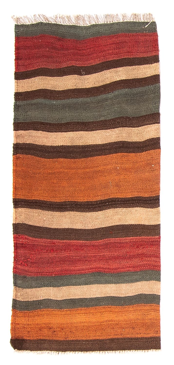 Tapis de couloir Tapis Kelim - Vieux - 110 x 50 cm - multicolore