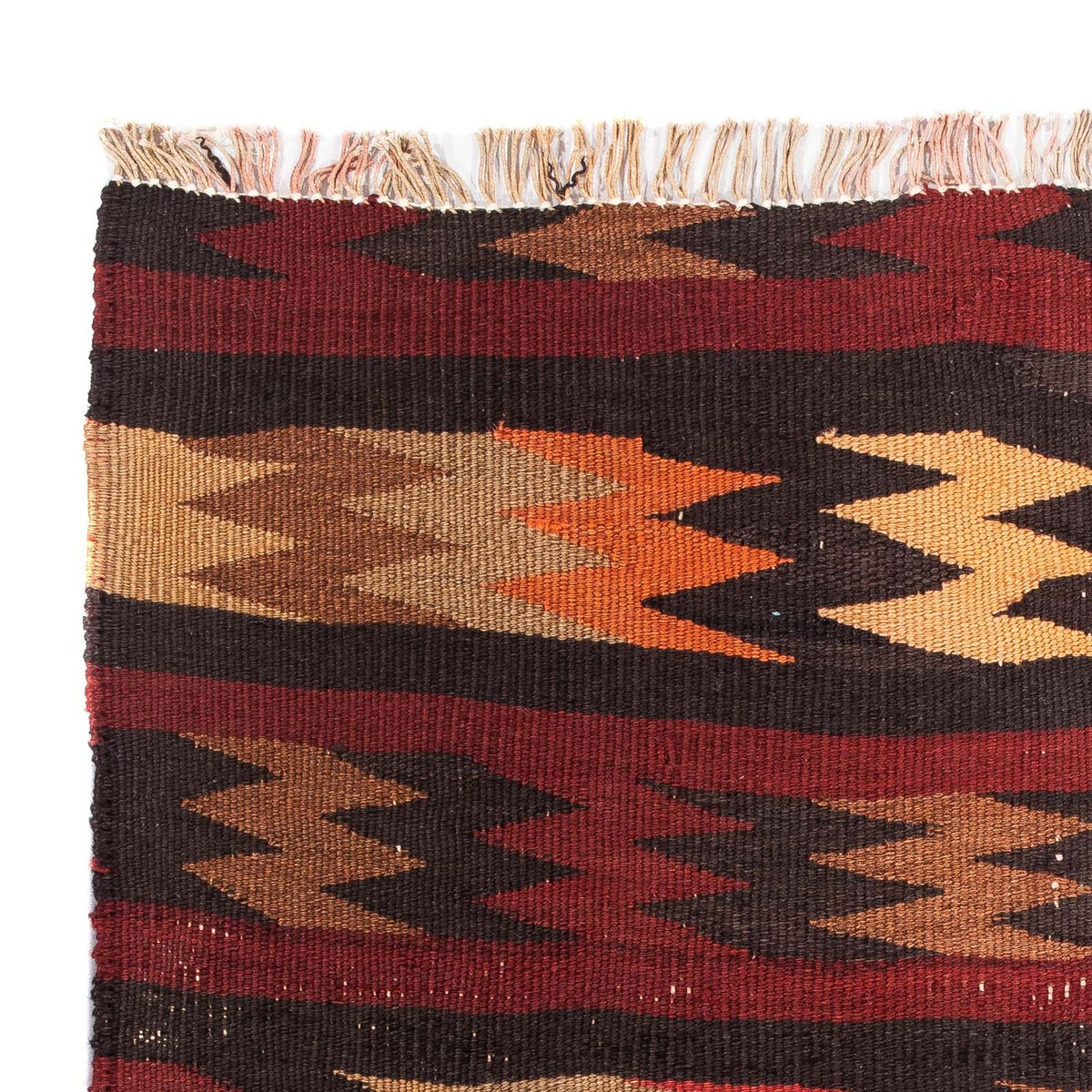 Tapis Kelim - Vieux - 95 x 75 cm - multicolore