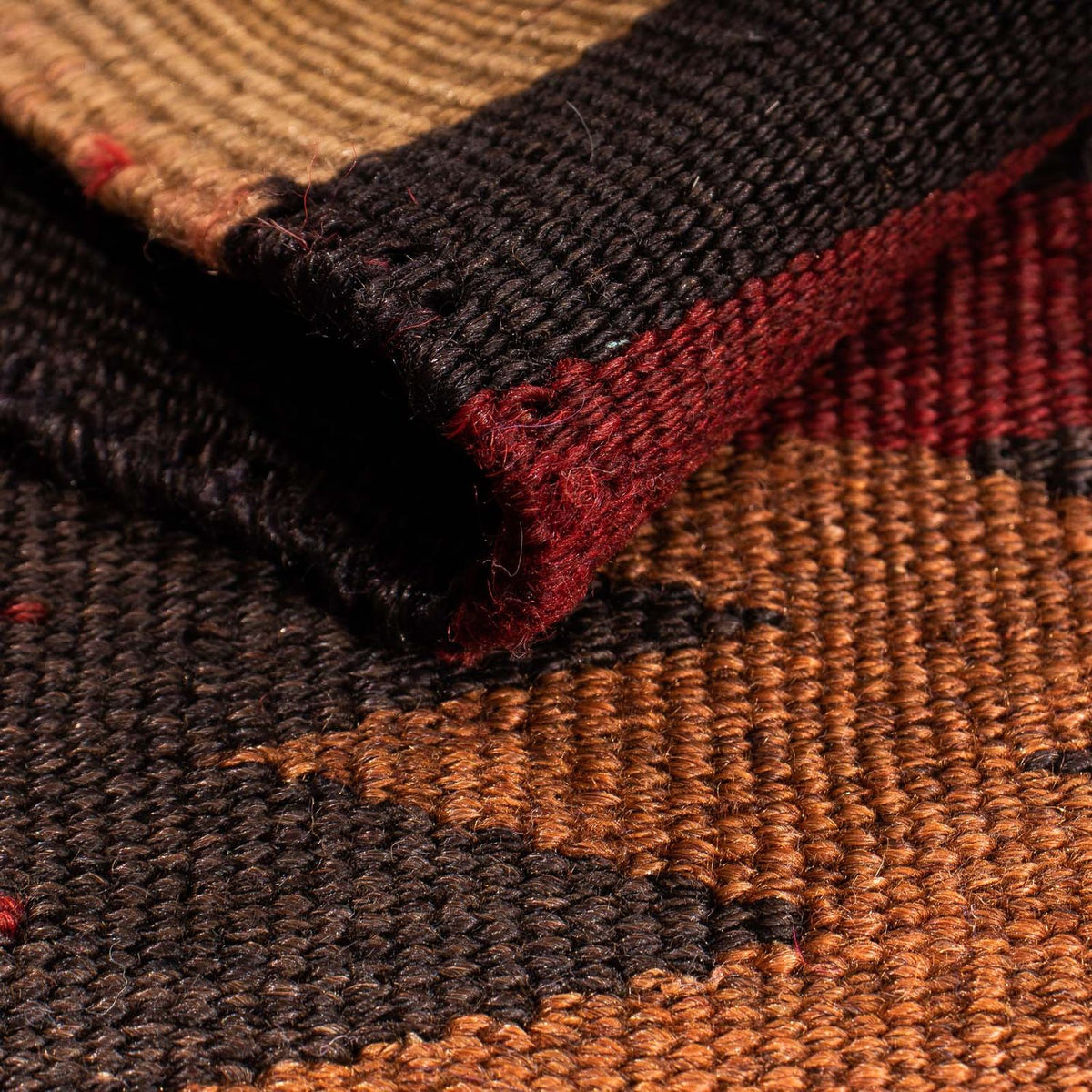 Tapis Kelim - Vieux - 95 x 75 cm - multicolore