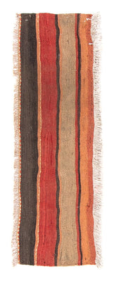 Tapis de couloir Tapis Kelim - Vieux - 135 x 40 cm - multicolore