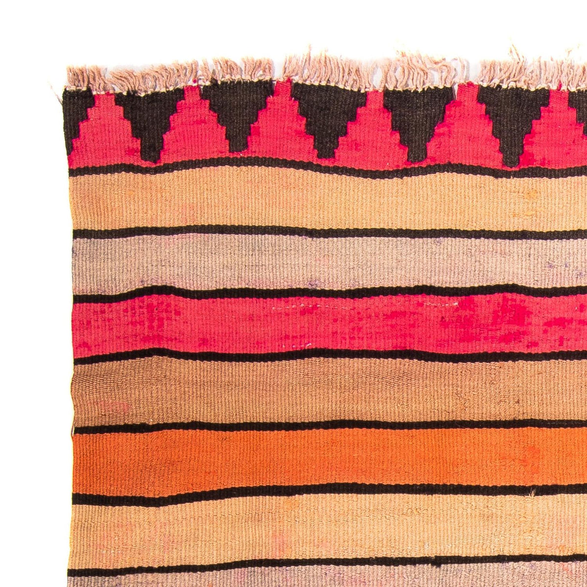 Tapis Kelim - Vieux carré  - 120 x 110 cm - multicolore