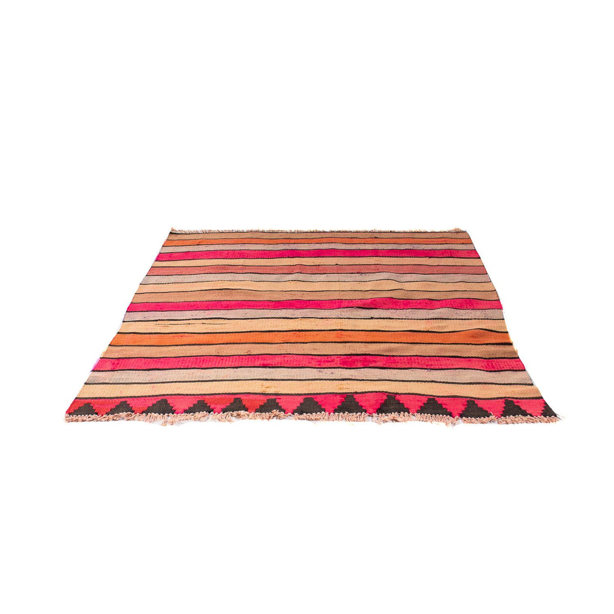 Tapis Kelim - Vieux carré  - 120 x 110 cm - multicolore