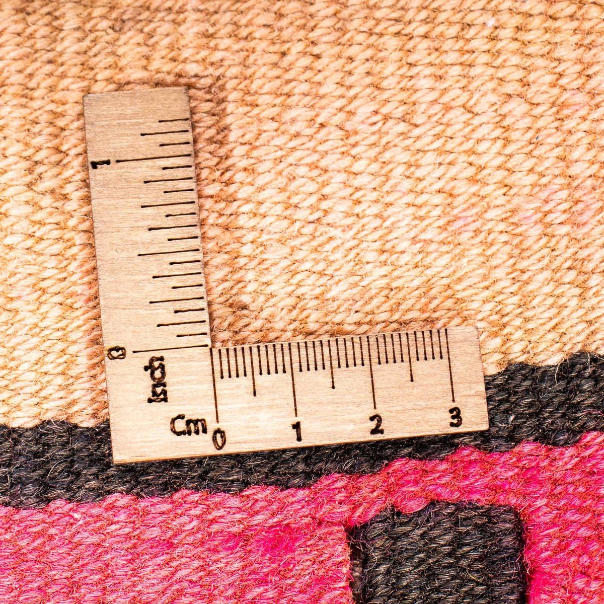 Tapis Kelim - Vieux carré  - 120 x 110 cm - multicolore