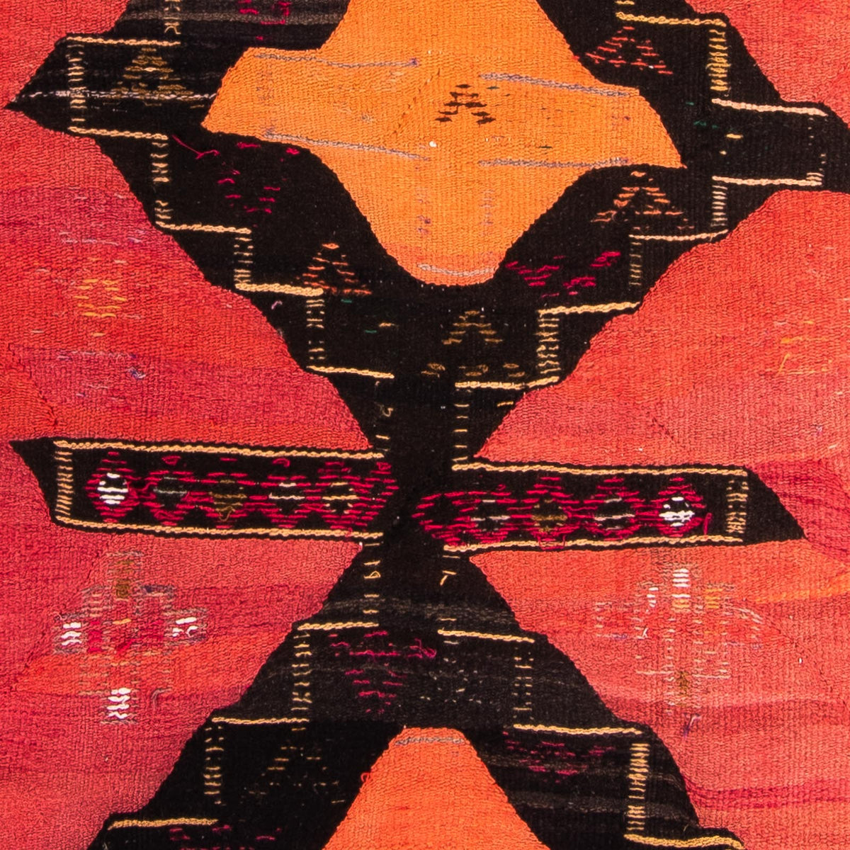 Tapis de couloir Tapis Kelim - Vieux - 365 x 150 cm - multicolore