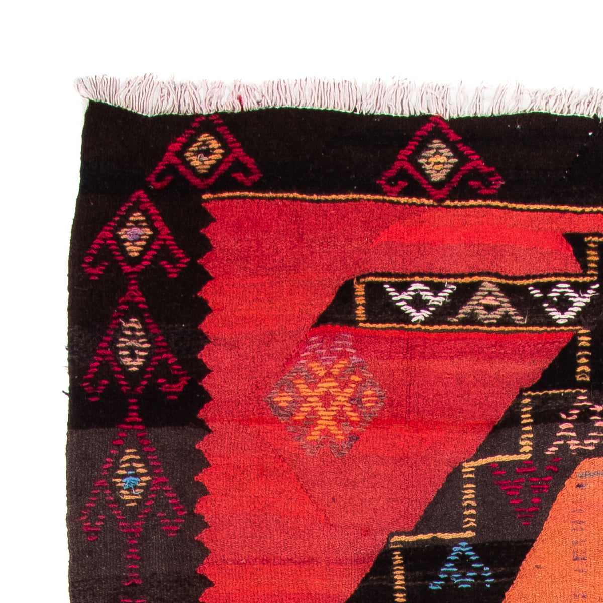 Tapis de couloir Tapis Kelim - Vieux - 365 x 150 cm - multicolore