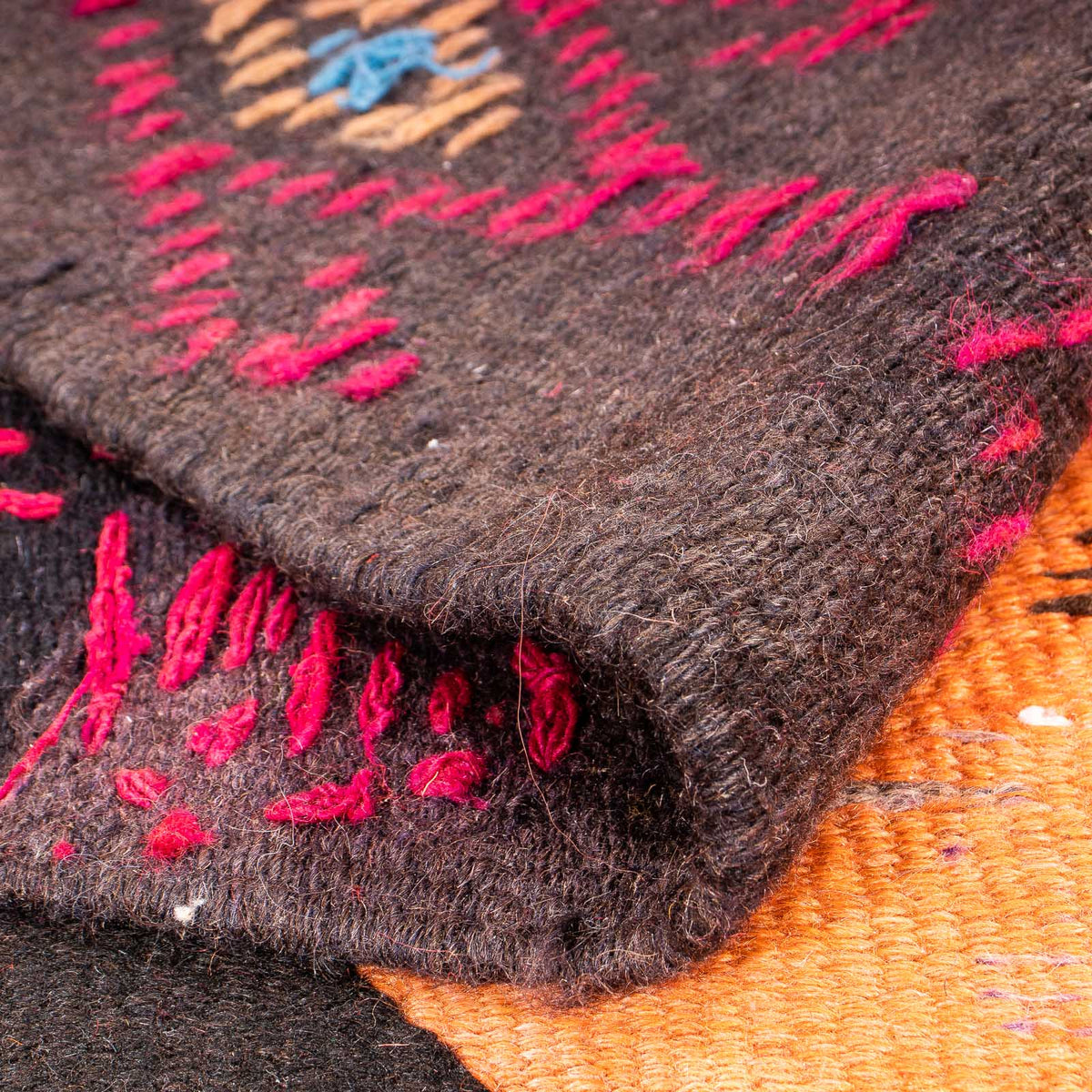 Tapis de couloir Tapis Kelim - Vieux - 365 x 150 cm - multicolore