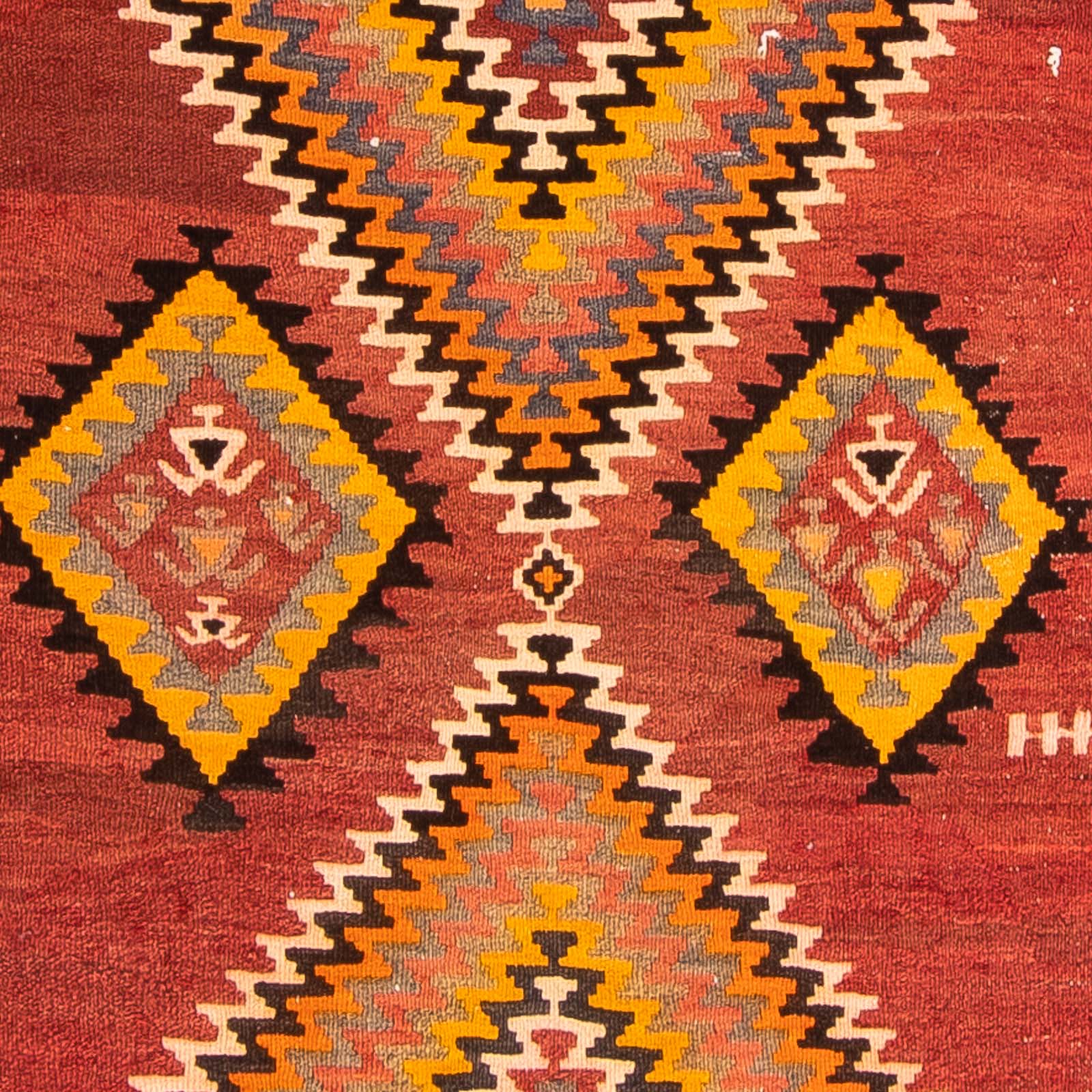Tapis de couloir Tapis Kelim - Vieux - 310 x 127 cm - multicolore