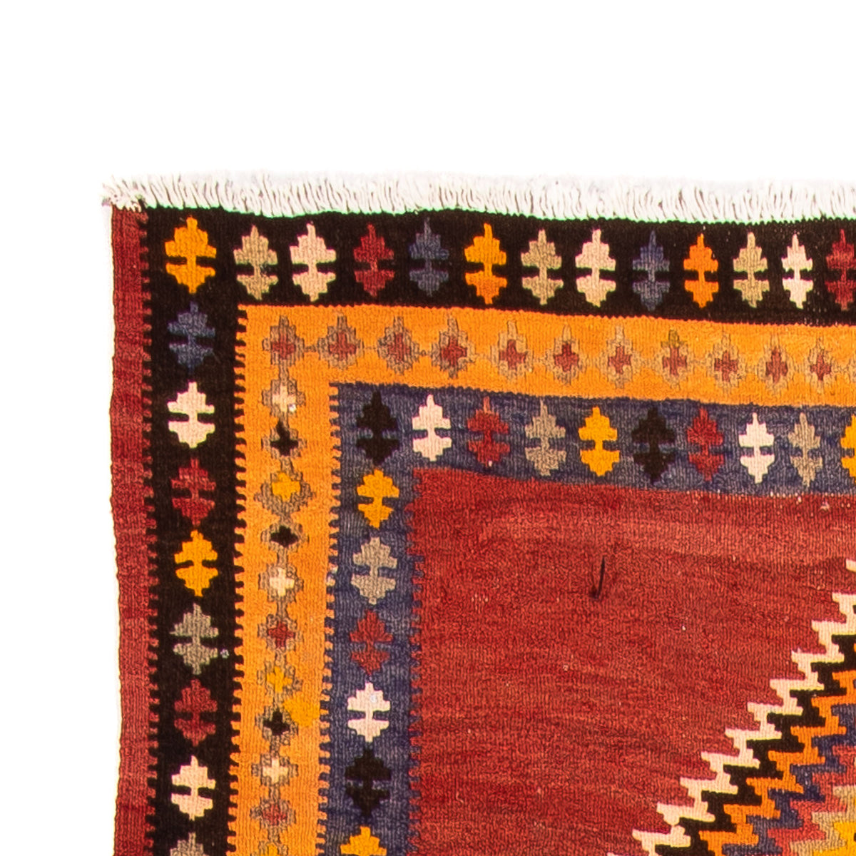 Tapis de couloir Tapis Kelim - Vieux - 310 x 127 cm - multicolore