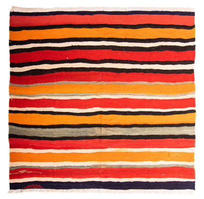 Tapis Kelim - Vieux carré  - 180 x 170 cm - multicolore