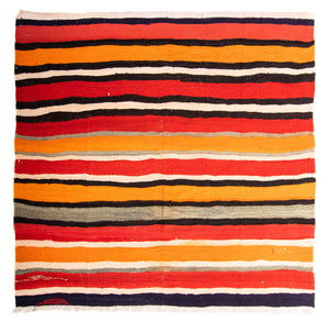Tapis Kelim - Vieux carré  - 180 x 170 cm - multicolore