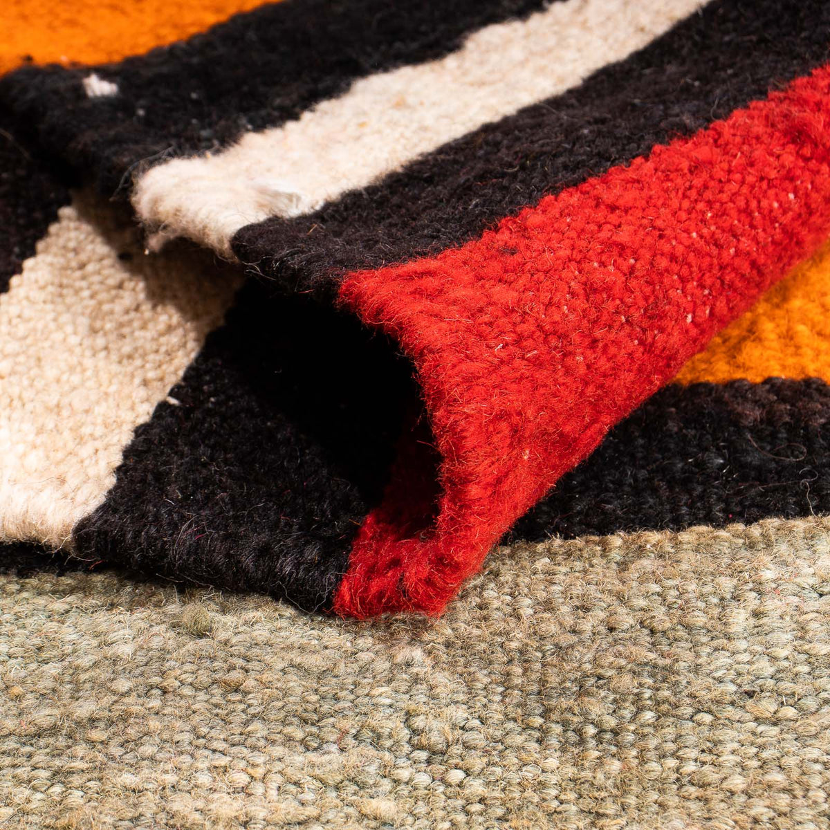 Tapis Kelim - Vieux carré  - 180 x 170 cm - multicolore