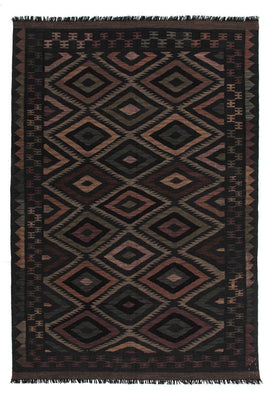 Tapis Kelim - Splash - 244 x 169 cm - multicolore