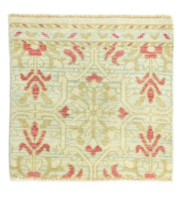 Tapis design carré  - 63 x 62 cm - beige