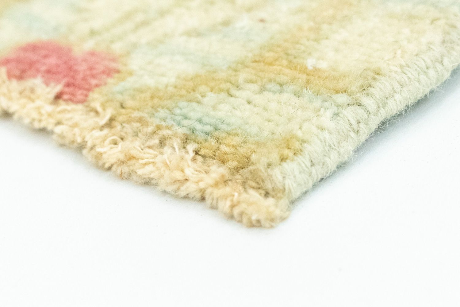 Tapis design carré  - 63 x 62 cm - beige