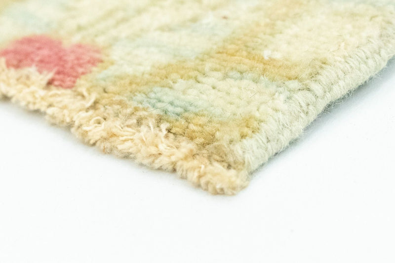 Tapis design carré  - 63 x 62 cm - beige