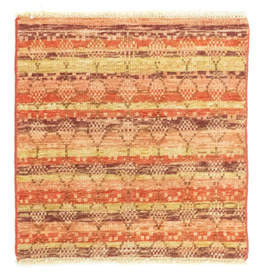 Tapis design carré  - 59 x 58 cm - orange
