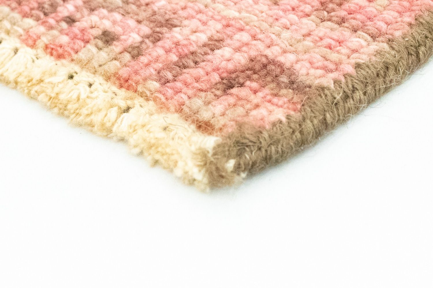 Tapis design carré  - 66 x 61 cm - rose