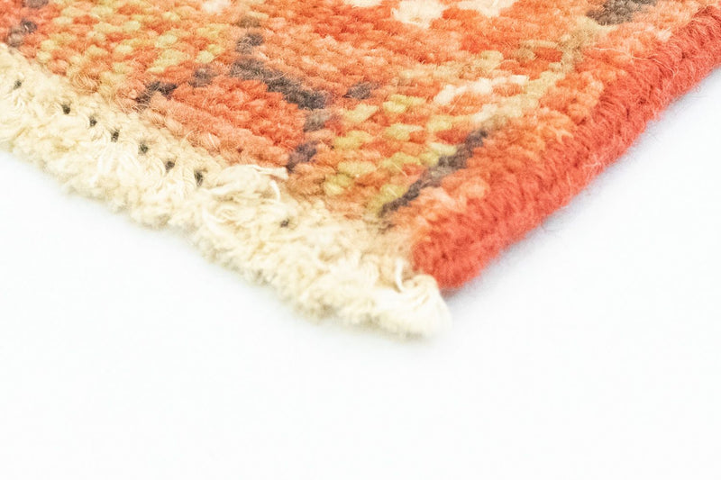 Tapis design carré  - 62 x 59 cm - orange