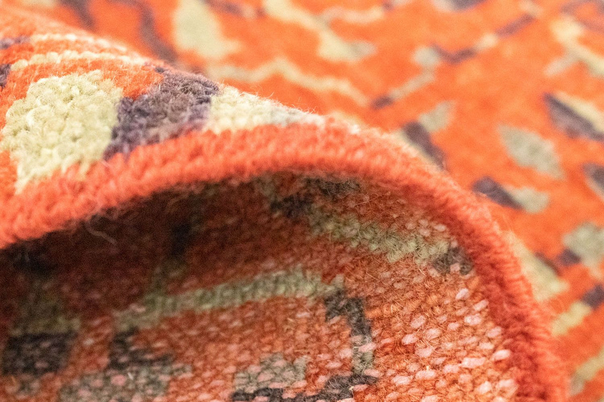 Tapis design carré  - 62 x 61 cm - orange