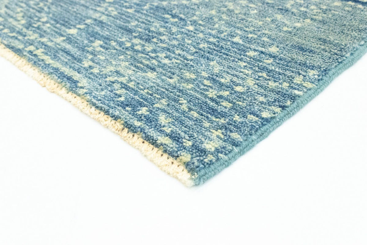 Tapis design carré  - 62 x 61 cm - bleu clair