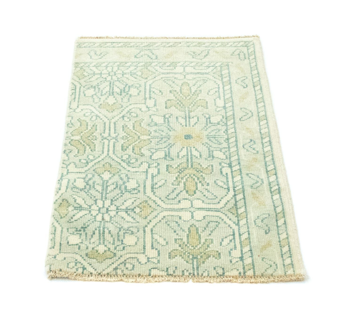 Tapis design - 90 x 60 cm - vert clair