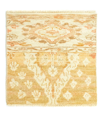 Tapis design carré  - 60 x 58 cm - beige