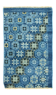 Tapis design - 95 x 63 cm - bleu