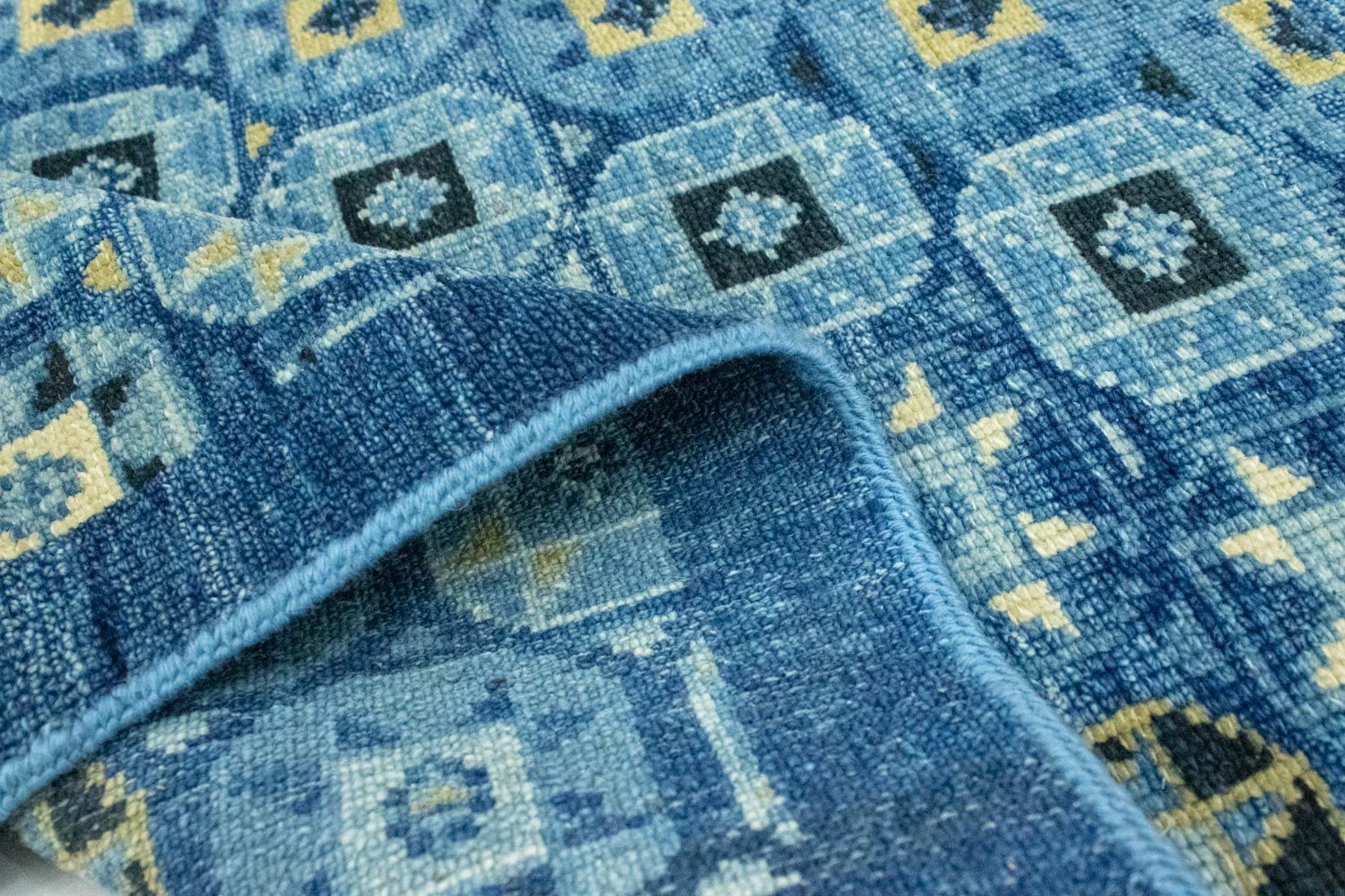 Tapis design - 95 x 63 cm - bleu