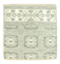 Tapis design carré  - 60 x 60 cm - vert clair