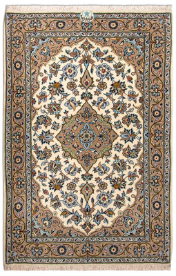 Tapis persan - Keshan - 125 x 79 cm - beige