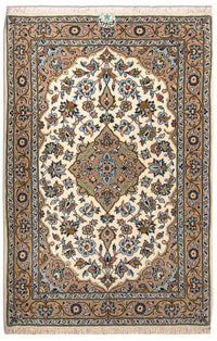 Tapis persan - Keshan - 125 x 79 cm - beige