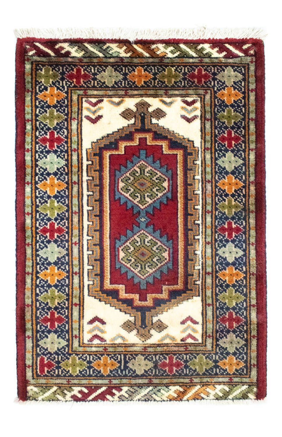 Tapis Turkaman - 87 x 60 cm - rouge