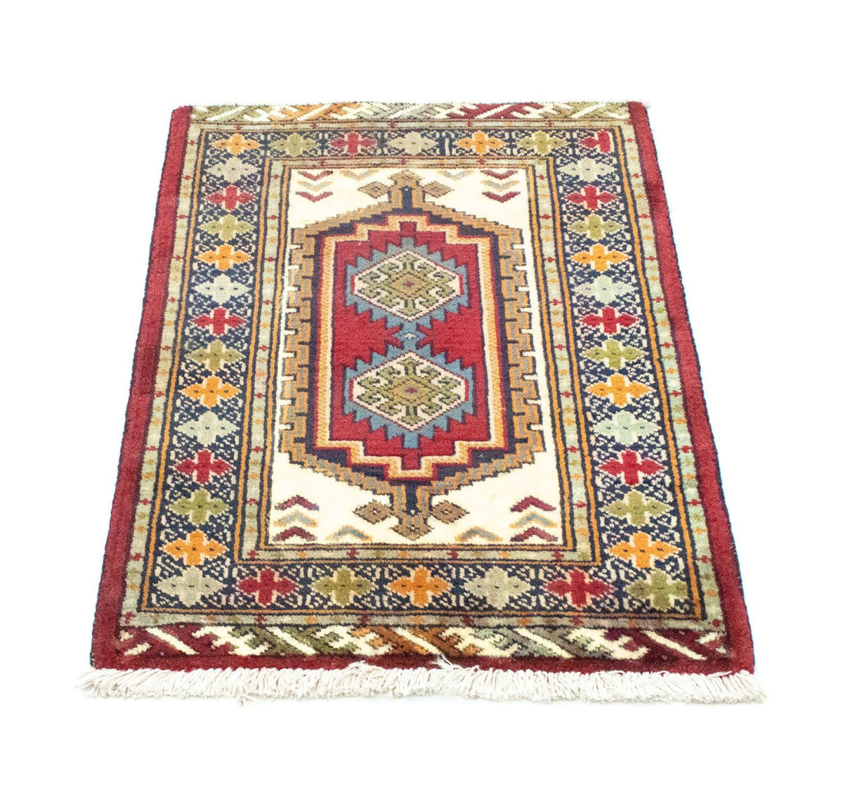 Tapis Turkaman - 87 x 60 cm - rouge