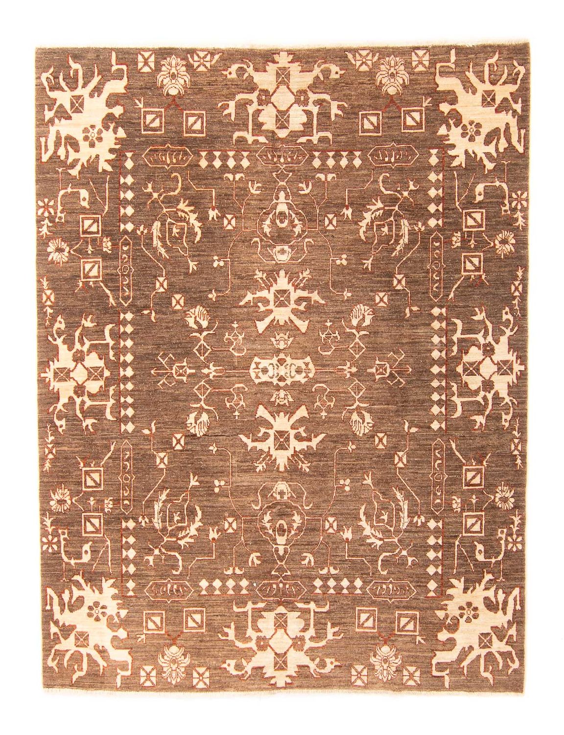 Tapis Ziegler - Moderne carré  - 196 x 182 cm - marron