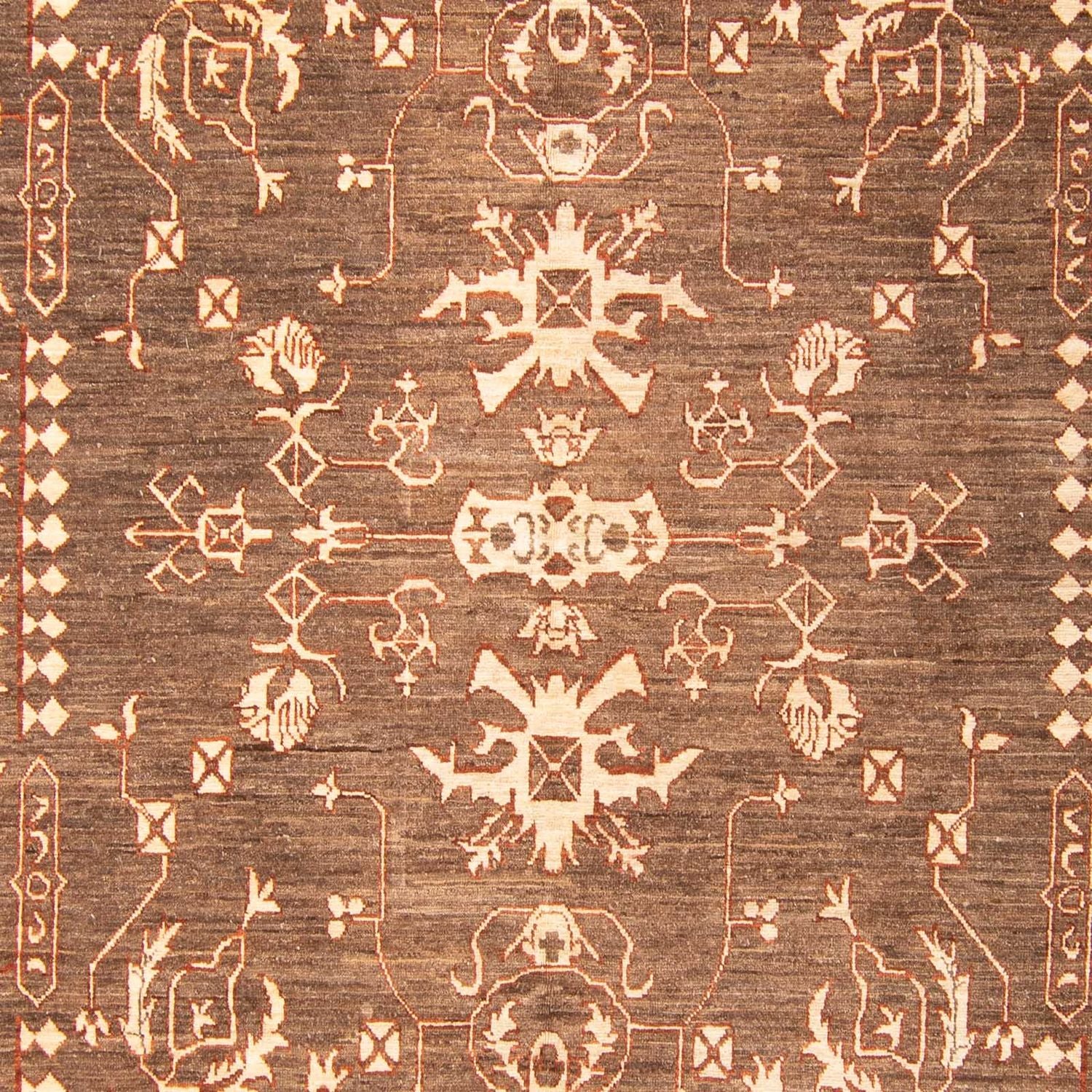 Tapis Ziegler - Moderne carré  - 196 x 182 cm - marron