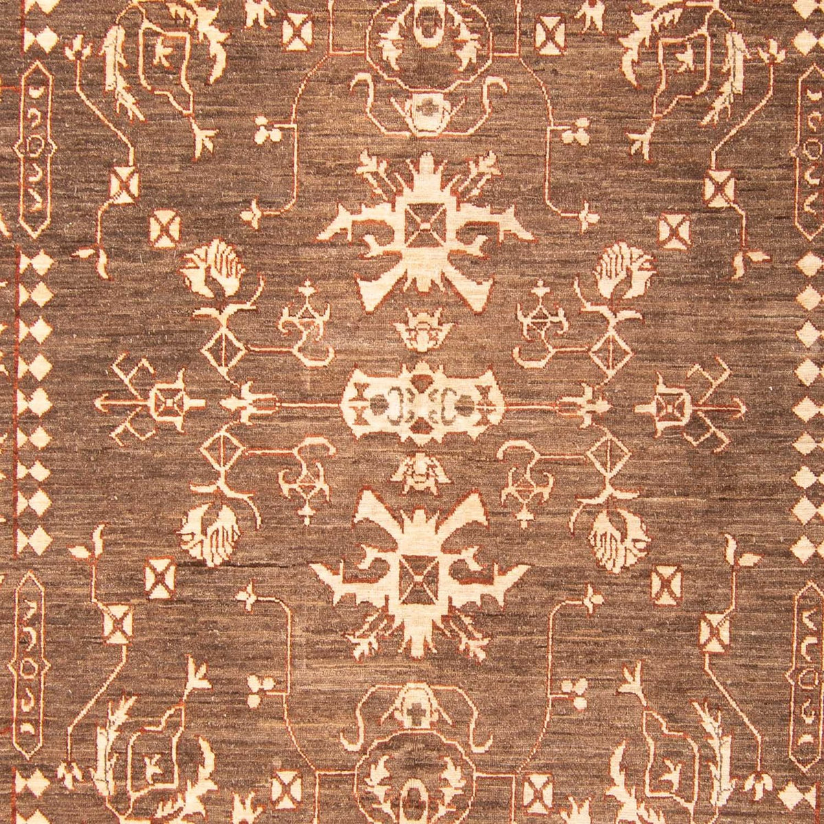 Tapis Ziegler - Moderne carré  - 196 x 182 cm - marron