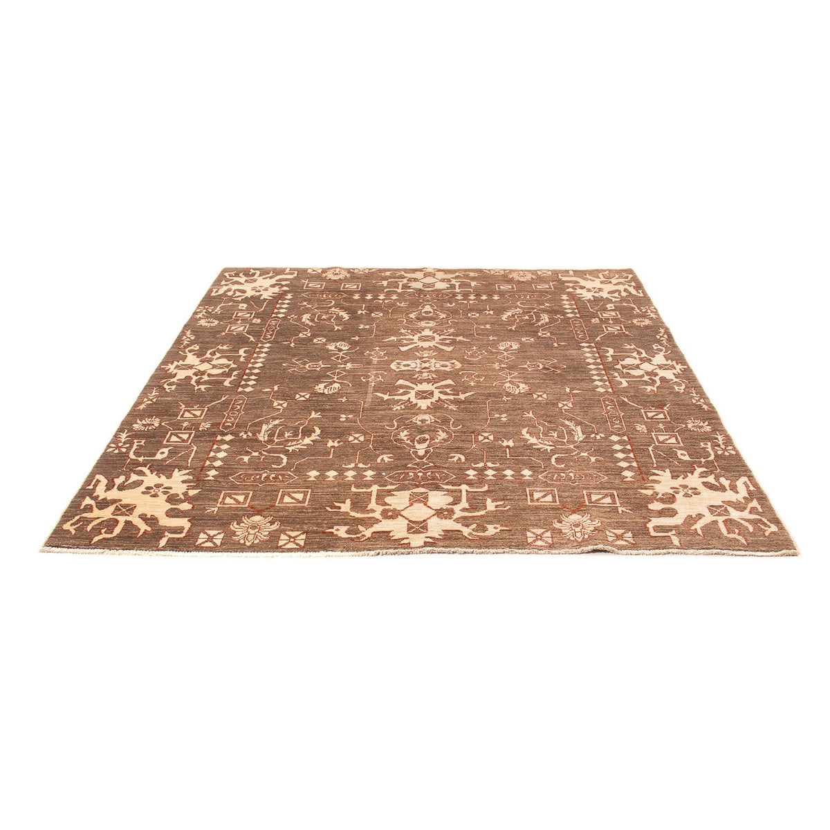 Tapis Ziegler - Moderne carré  - 196 x 182 cm - marron