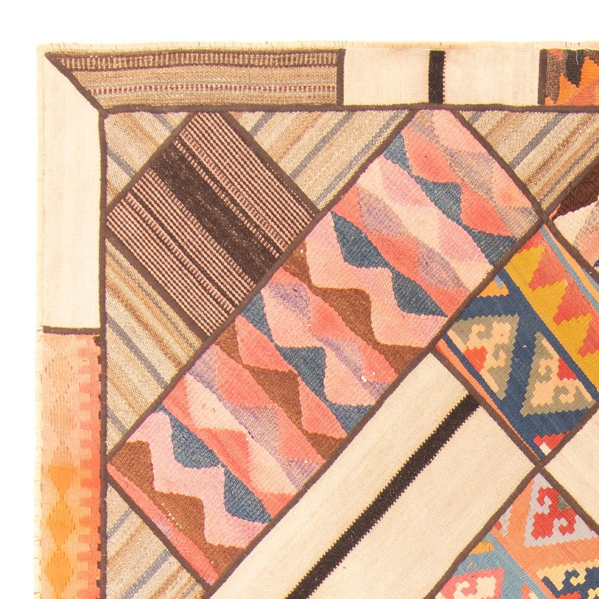 Tapis patchwork 160x230cm - Perserteppich Wollteppich