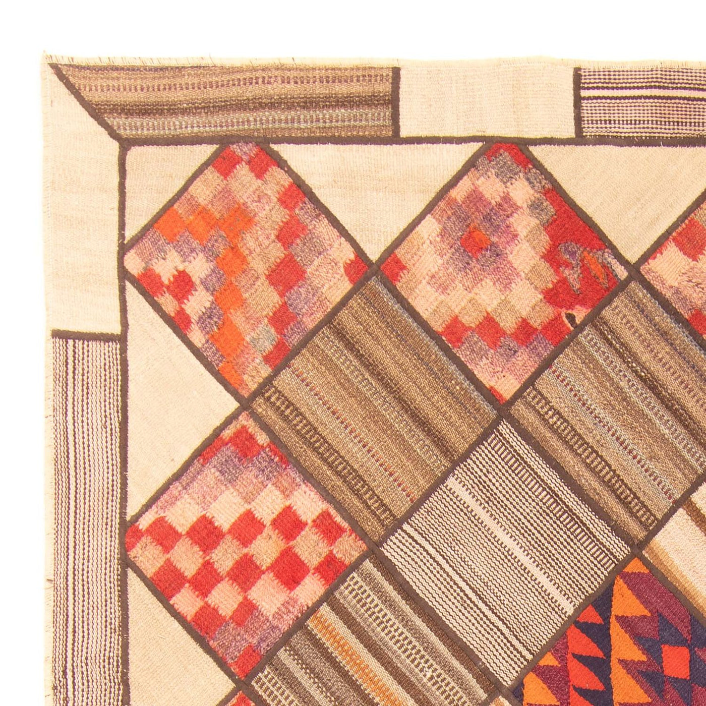 Tapis patchwork 230x160cm - Perserteppich Wollteppich