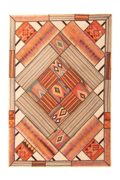 Tapis patchwork 160x230cm - Perserteppich Wollteppich