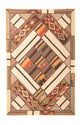 Tapis patchwork 230x160cm - Perserteppich Wollteppich