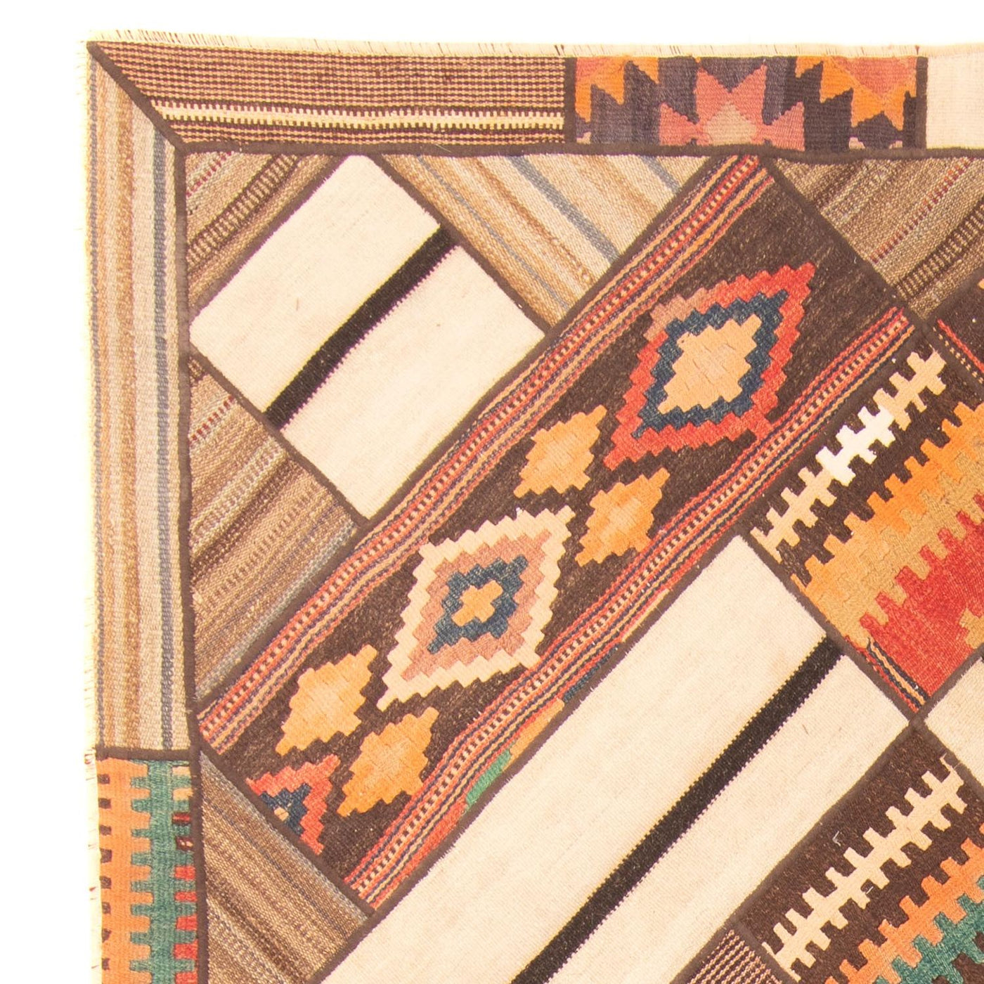 Tapis patchwork 230x160cm - Perserteppich Wollteppich